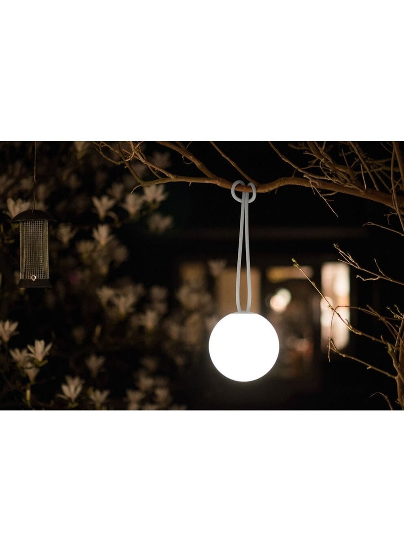 Fatboy Bolleke Rechargeable Hanging LED Light – Portable, 3 Brightness Settings, IP55 Splashproof, USB Rechargeable, Rubber Loop Handle, 100 cm Hanging Loop - (Light grey) - Image 4